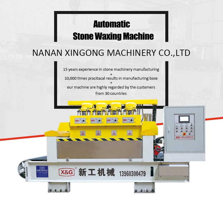 Good Quality 4 Heads Stone Waxing Machine for Marble, Granite or Natural Stone
