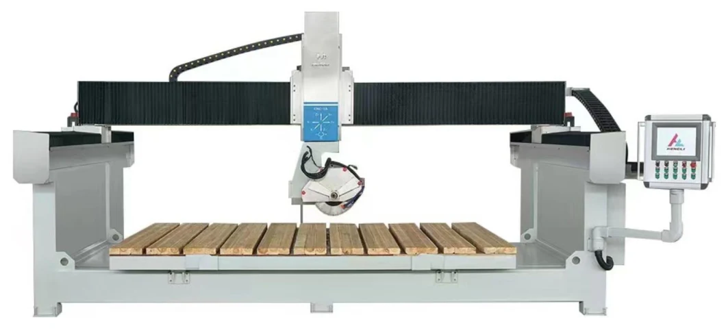 Italian System 5 Axis CNC Bridge Saw Making Kitchen Countertop Cutting Drilling