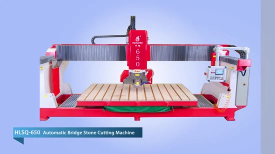 Hualong Factory Supply Low Price Bridge Saw Stone Cutting Machine avec Siemens, Schneider Electric et d'autres accessoires de haute qualité tels que le guide linéaire Hiwin