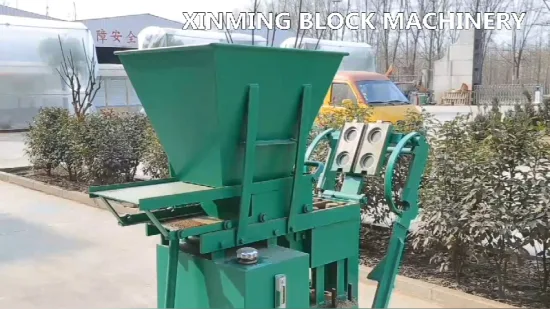 Xm 2-25 Machine à blocs semi-automatique Machine à fabriquer des blocs à usage commercial Faire des briques, de la pierre par de l'argile, du sol ou tout autre matériau
